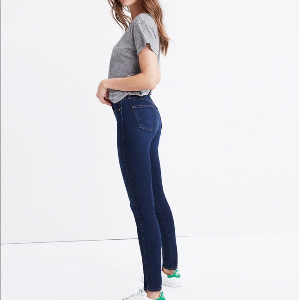 Madewell 10" High-Rise Skinny Jeans in Hayes Wash